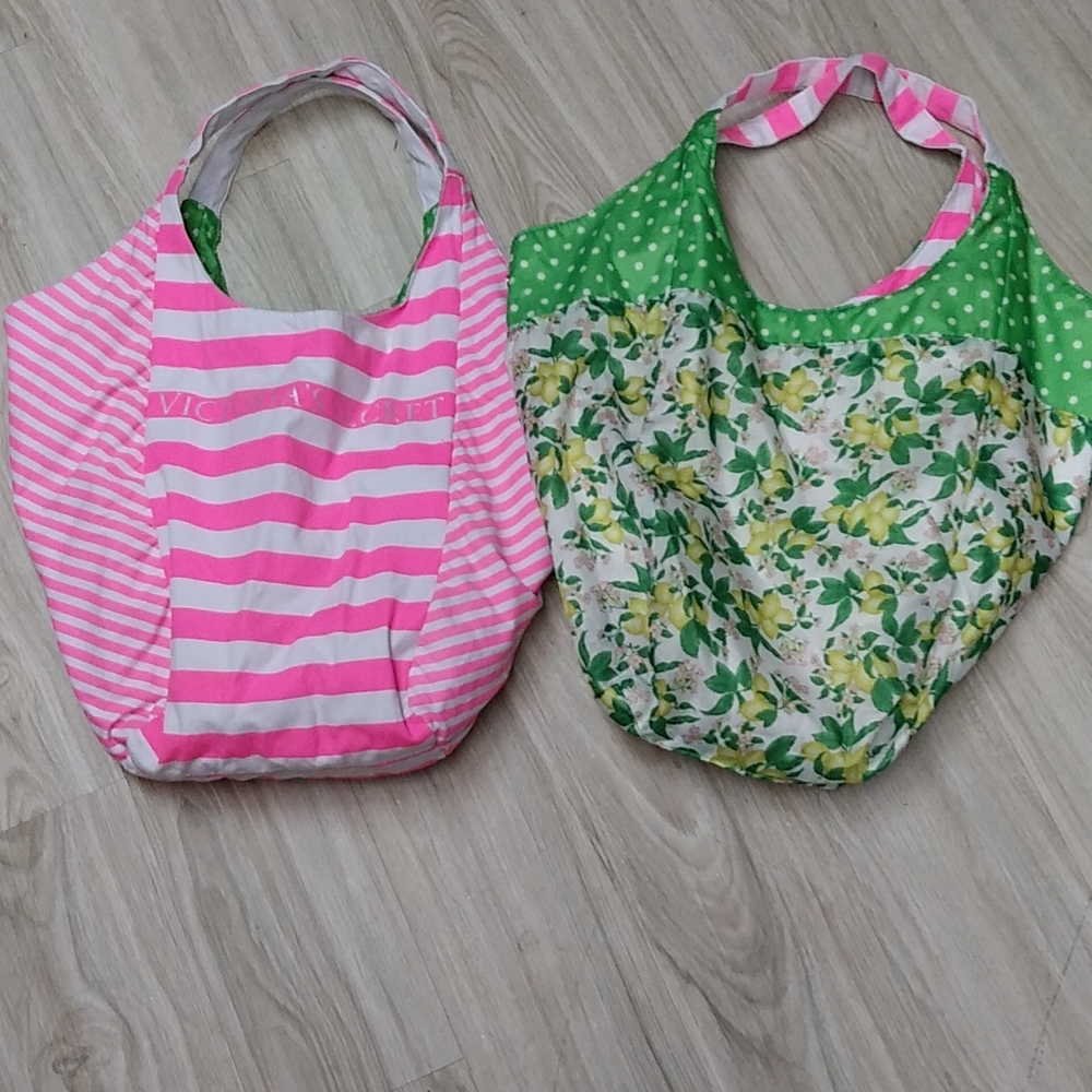 2 large Victoria Secret bags Revesable